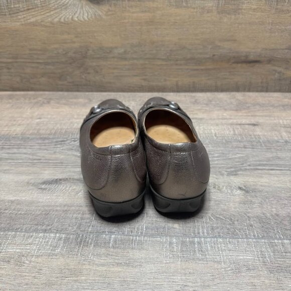 Ecco Gold Leather Wedge Shoes Women's Size EU 38 - Picture 3 of 6